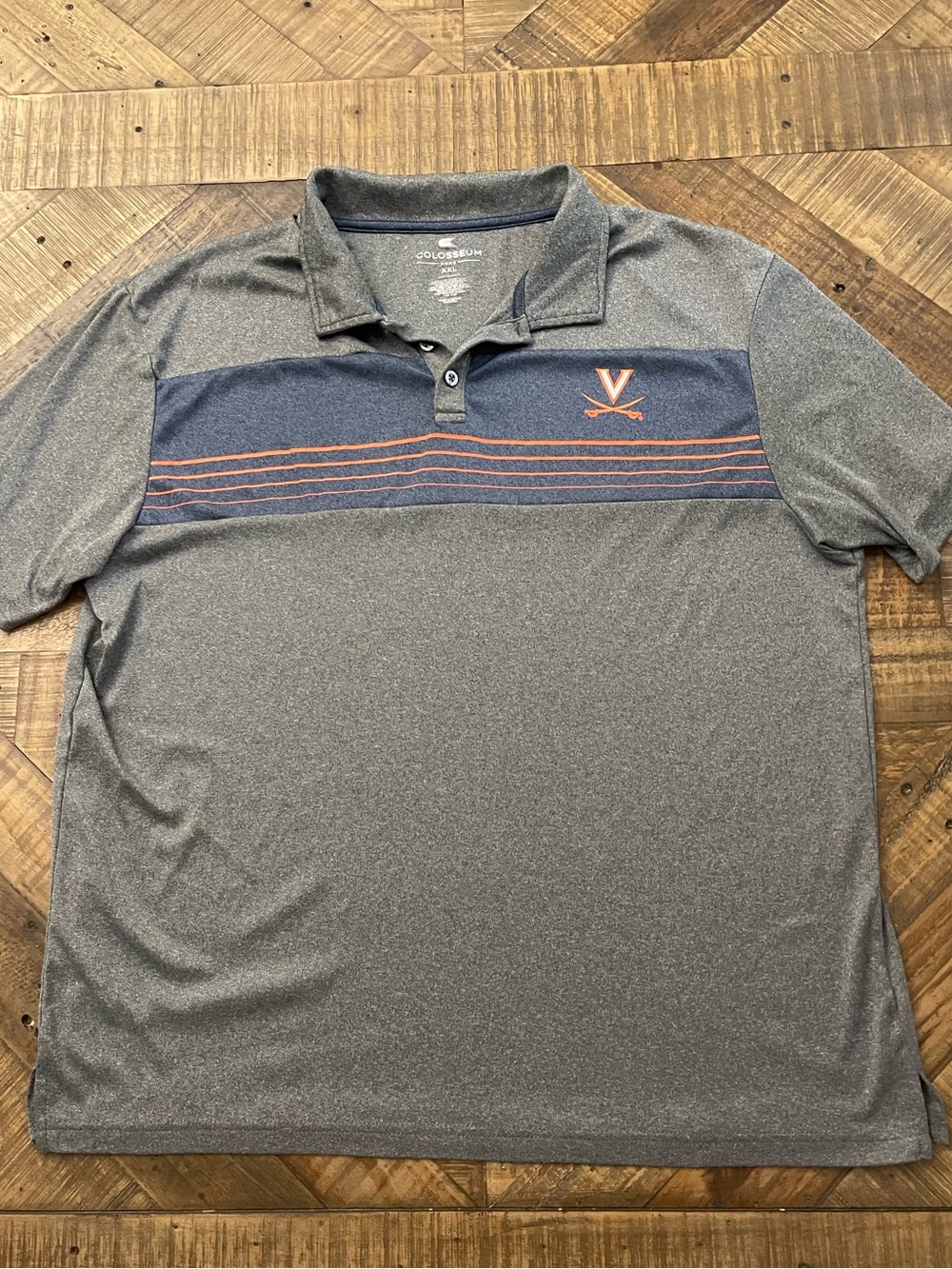 Colosseum Men's University of Virginia (UVA) Cavaliers Polo Shirt - Size XXL
